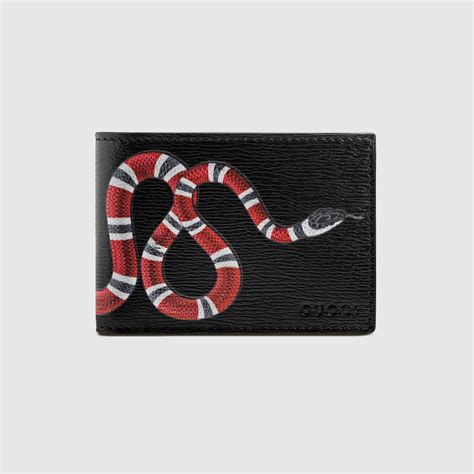 gucci snake long wallet|gucci wallet snake price.